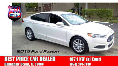 2015 FORD FUSION+LOW DOWN+EASY CREDIT+BEST PRICE DEALER for sale in HALLANDALE BEACH, FL