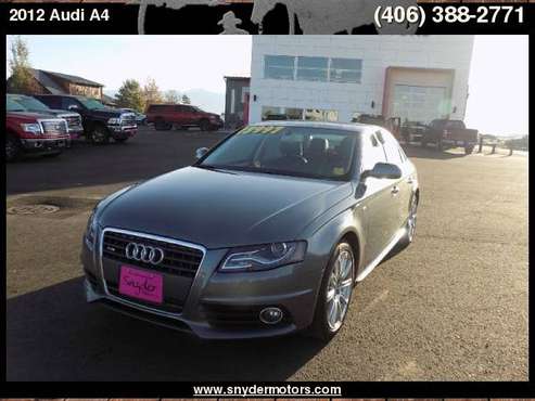 2012 Audi A4 Premium Plus, ONLY 50K MILES!, AWD, TURBO! for sale in Belgrade, MT