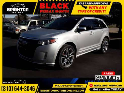 2013 Ford Edge Sport AWD! AWD FOR ONLY $267/mo! - cars & trucks - by... for sale in Brighton, MI