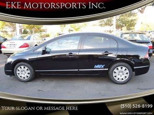 2011 Honda Civic GX, CNG, Auto, AC, Black/Gray, Excellent Condition! for sale in El Cerrito, CA
