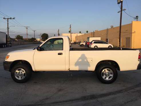 2002 TOYOTA TRUCK TUNDRA V6 WHITE LONGBED 91KMI RUNS EXCE CLEAN TITLE for sale in Westminster, CA