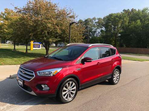 2017 FORD ESCAPE TITANIUM 1-OWNER NAV BACKUP CAM CHERRY RED!!! -... for sale in Madison Heights, MI