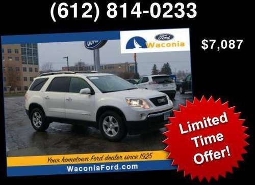2008 GMC Acadia SLT2 - cars & trucks - by dealer - vehicle... for sale in Waconia, MN