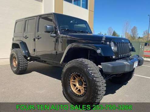 2018 JEEP WRANGLER UNLIMITED 4x4 4WD SUV SAHARA TRUCK LIFTED WOW for sale in Bonney Lake, WA