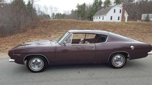1967 Plymouth Barracuda fastback V8 auto - cars & trucks - by owner... for sale in Sandown NH, NY