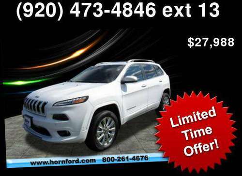 2017 Jeep Cherokee Overland - cars & trucks - by dealer - vehicle... for sale in Brillion, WI