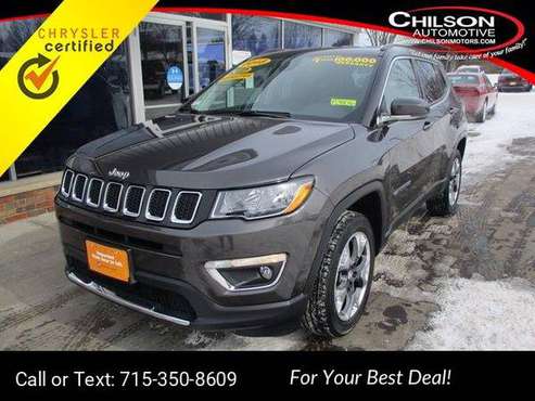 2018 Jeep Compass Limited suv Gray - - by dealer for sale in Cadott, WI