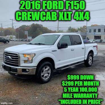 !!*2016 FORD F150 SUPER CREWCAB XLT 4X4 PICKUP*!! - cars & trucks -... for sale in Rowley, MA