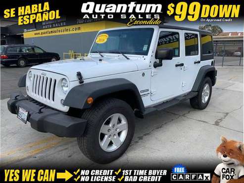 2016 Jeep Wrangler Unlimited Sport SUV 4D - cars & trucks - by... for sale in Escondido, CA