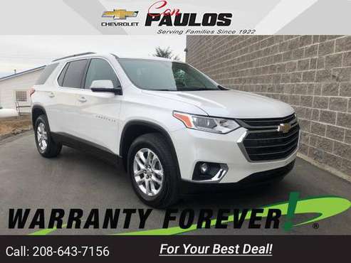 2020 Chevy Chevrolet Traverse LT Cloth suv Iridescent Pearl Tricoat for sale in Jerome, ID