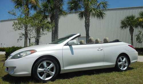 2005 Toyota Solara SLE V6~Arctic Frost/Gold~Lthr~BRAND NEW CANVAS TOP! for sale in Fort Myers, FL