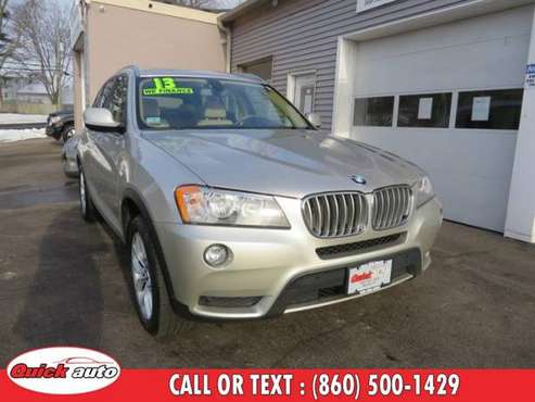 2013 BMW X3 AWD 4dr xDrive28i with - - by dealer for sale in Bristol, CT