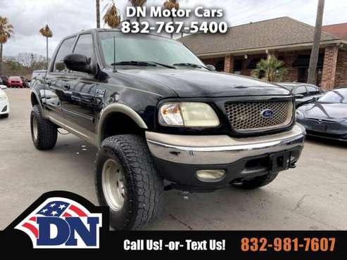 2002 Ford F-150 Truck F150 SuperCrew 139 Lariat 4WD Ford F 150 for sale in Houston, TX