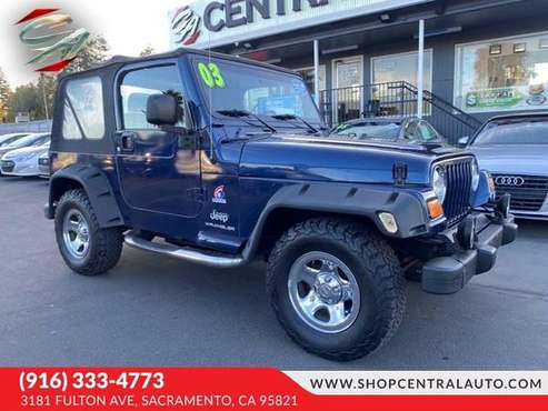 2003 Jeep Wrangler X FREE DELIVERY WITH EVERY PURCHASE IN CA! - cars... for sale in Sacramento , CA