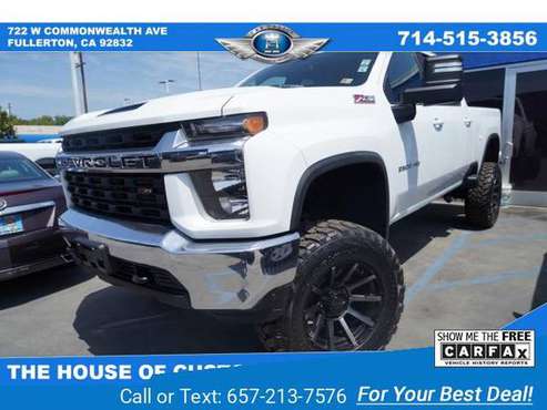2020 Chevy Chevrolet Silverado 2500HD LT pickup Summit White - cars for sale in Fullerton, CA