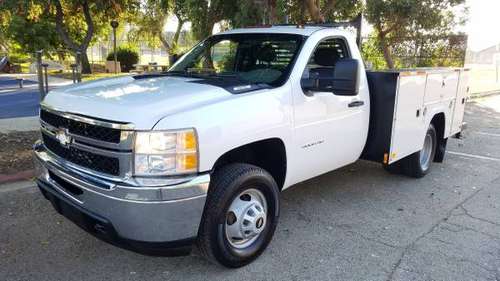 2013 CHEVY SILVERADO 3500HD 4X4 DUALLY 9FT UTILITY WORK TRUCK - cars... for sale in Burbank, CA