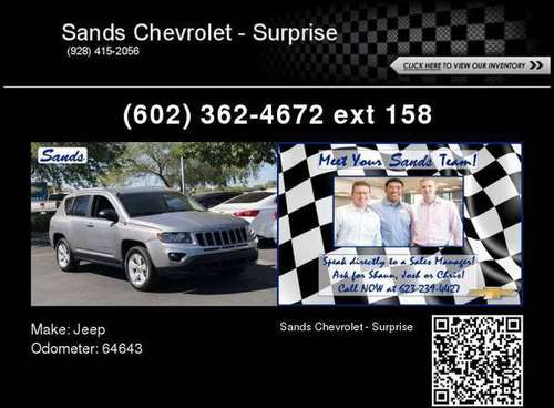 2016 Jeep Compass *Save MORE!* for sale in Surprise, AZ