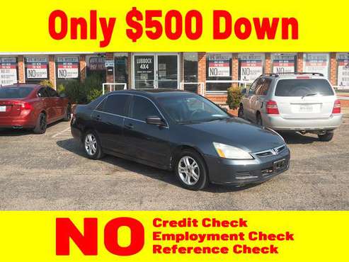 2007 GRAY HONDA ACCORD for $500 Down - cars & trucks - by dealer -... for sale in Lubbock, TX