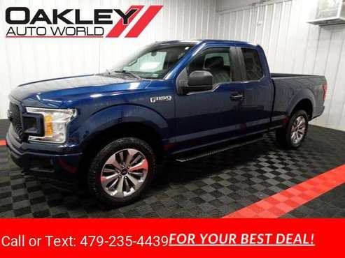 2018 Ford F150 STX 4WD SuperCab 6.5 Box pickup Blue - cars & trucks... for sale in Branson West, AR