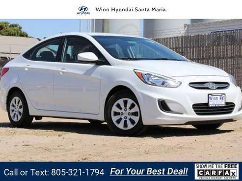 2017 Hyundai Accent SE sedan White for sale in Santa Maria, CA