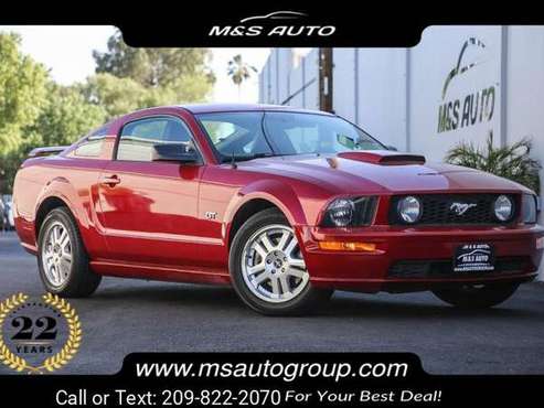 2008 Ford Mustang GT Premium coupe Red - - by dealer for sale in Sacramento , CA