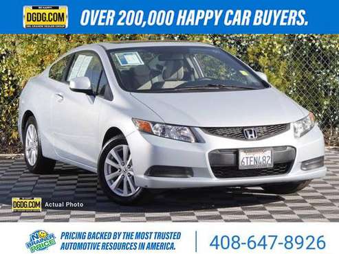 2012 Honda Civic EX coupe Cool Mist Metallic - cars & trucks - by... for sale in San Jose, CA