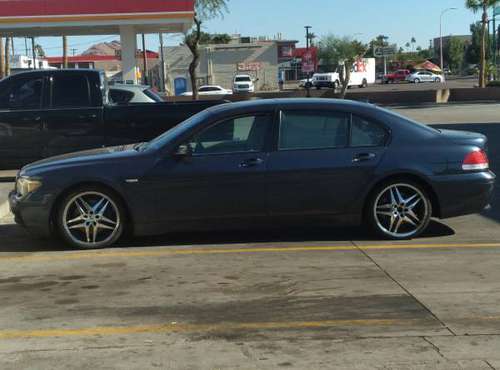 2003 bmw745li with 20" dubs leather and needs tlc - cars & trucks -... for sale in Phx, AZ