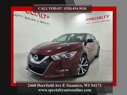 2017 Nissan Maxima 3 5 SV! Nav! Heated Seats! Backup Cam! Remote for sale in Suamico, WI