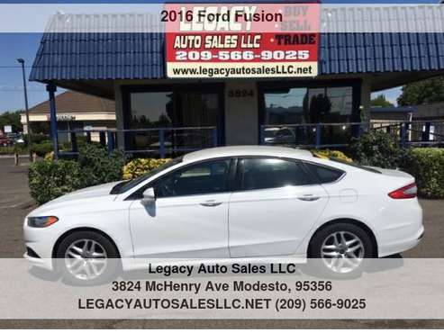 2016 Ford Fusion 4dr Sdn SE FWD - cars & trucks - by dealer -... for sale in Modesto, CA