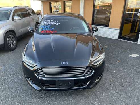 2014 Black Ford Fusion EcoBoost - cars & trucks - by dealer -... for sale in Franklin Sqaure, NY