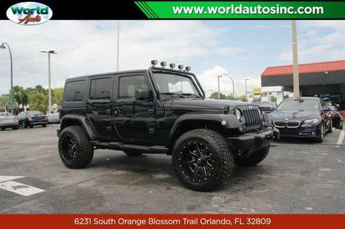 2013 Jeep Wrangler Unlimited Sahara 4WD $729 DOWN $85/WEEKLY for sale in Orlando, FL