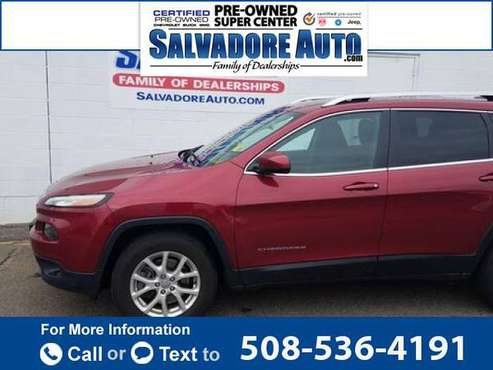 2015 Jeep Cherokee Latitude suv Deep Cherry Red Crystal Pearlcoat -... for sale in Gardner, MA