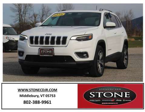 2019 JEEP CHEROKEE LIMITED 4X4 *CERTIFIED PRE-OWNED! - cars & trucks... for sale in Middlebury, VT