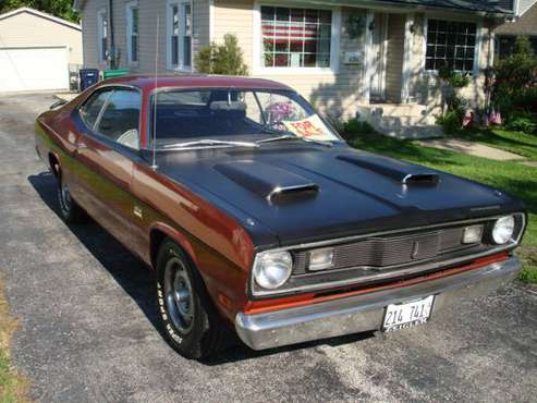 1970 Plymouth Duster-Deep Burnt Orange Metallic, numbers matching... for sale in Lombard, IL