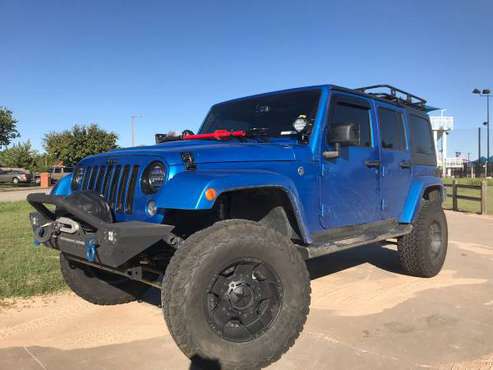 2015 JEEP WRANGLER LIFTED* $10K PLUS IN ADDS** SAHARA* BLUE PEARL* Bl for sale in Norman, TX