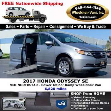 2017 Honda Odyssey SE Wheelchair Van VMI Northstar - Power Infloor -... for sale in LAGUNA HILLS, AZ
