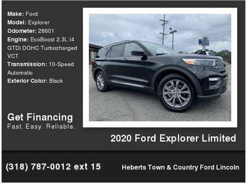 2020 Ford Explorer Limited - cars & trucks - by dealer - vehicle... for sale in Minden, LA