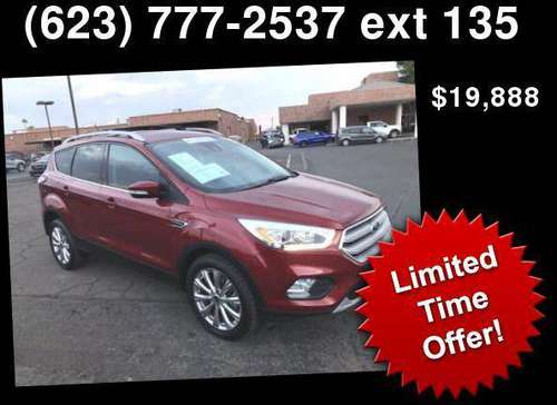 2018 Ford Escape Titanium Ruby Red - cars & trucks - by dealer -... for sale in Glendale, AZ