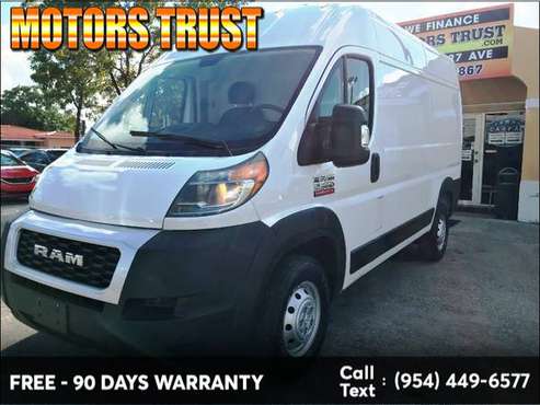 2019 Ram ProMaster Cargo Van 2500 High Roof 136" WB BAD CREDIT NO... for sale in Miami, FL
