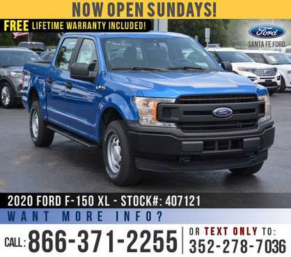 *** 2020 FORD F-150 XL 4WD *** SAVE Over $6,000 off MSRP! - cars &... for sale in Alachua, FL