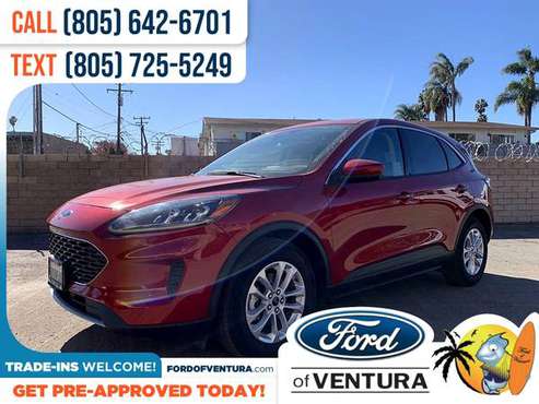 396/mo - 2020 Ford Escape SE - - by dealer - vehicle for sale in Ventura, CA