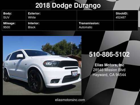2018 Dodge Durango SRT AWD 4dr SUV - - by dealer for sale in Hayward, NV