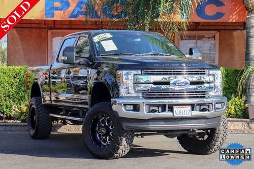 2018 Ford F-250 F250 Lariat Crew Cab 4x4 Lifted Diesel Truck #27394 for sale in Fontana, CA