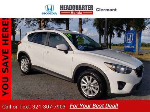 2014 Mazda CX5 Touring suv Crystal White Pearl Mica - cars & trucks... for sale in Clermont, FL