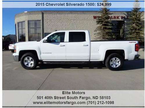 2015 Chevrolet Silverado Crew Cab, LT, 4x4, 99K, Nice - cars &... for sale in Fargo, ND