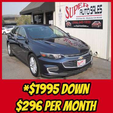 *$1995 Down & *$296 Per Month on this sporty 2018 CHEVROLET MALIBU... for sale in Modesto, CA