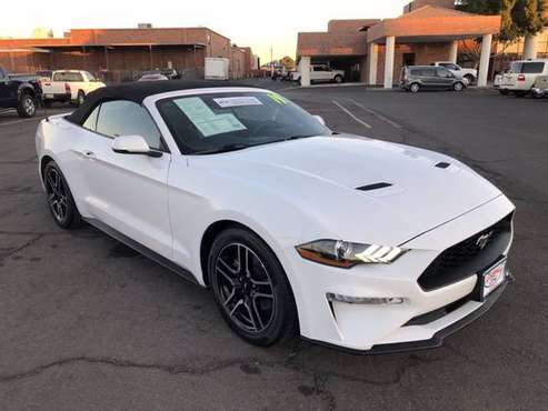 2019 Ford Mustang EcoBoost Premium Convertible White - cars & trucks... for sale in Glendale, AZ