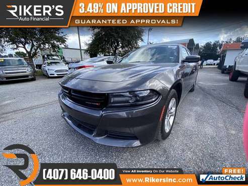 $305/mo - 2019 Dodge Charger SXT - 100 Approved! - cars & trucks -... for sale in Kissimmee, FL