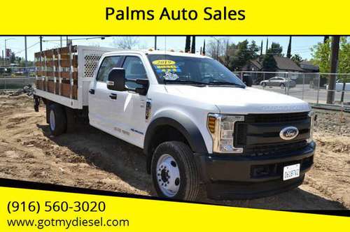 2019 Ford F-550 DRW XLT 4x4 Flat Stake bed Liftgate Diesel - cars & for sale in Citrus Heights, CA