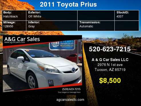 2011 Toyota Prius Two 4dr Hatchback for sale in Tucson, AZ